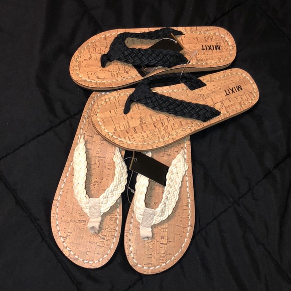 Mixit Shoes - Women’s Mixit Flip Flops. 2 pair.